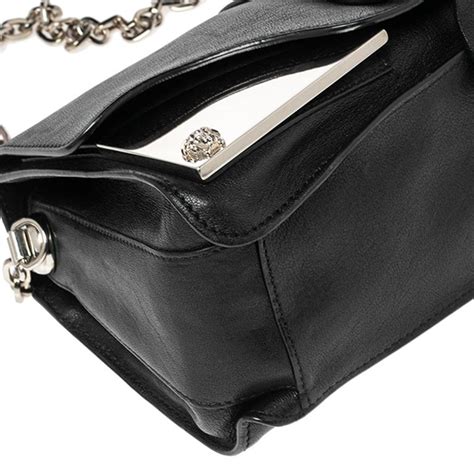 Versace Versace Stardust Shoulder Bag In Black Leather on 